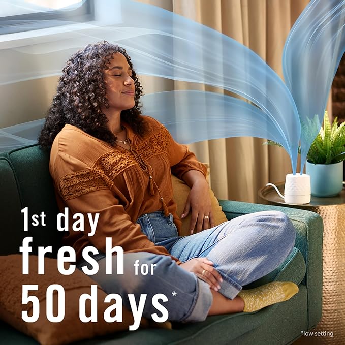 Febreze Plug Scent Booster Continuous Scent Device Oil Diffuser, Compatible with Febreze Air Freshener Plug in Refills