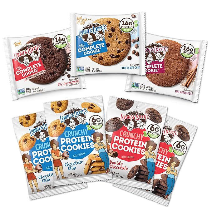 Lenny & Larry's Complete Cookie Starter Pack, Plant Based Cookies, 7 Cookies Total