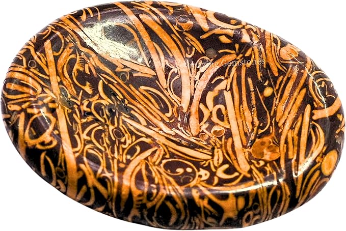 Amazing Gemstone Mariyam Jasper Worry Stone Crystals & Healing Stones - Worry Stones for Stress Relief Gifts - Piedra Crystal Fidget for Meditation - Unique Stocking Stuffers & Birthday Gifts