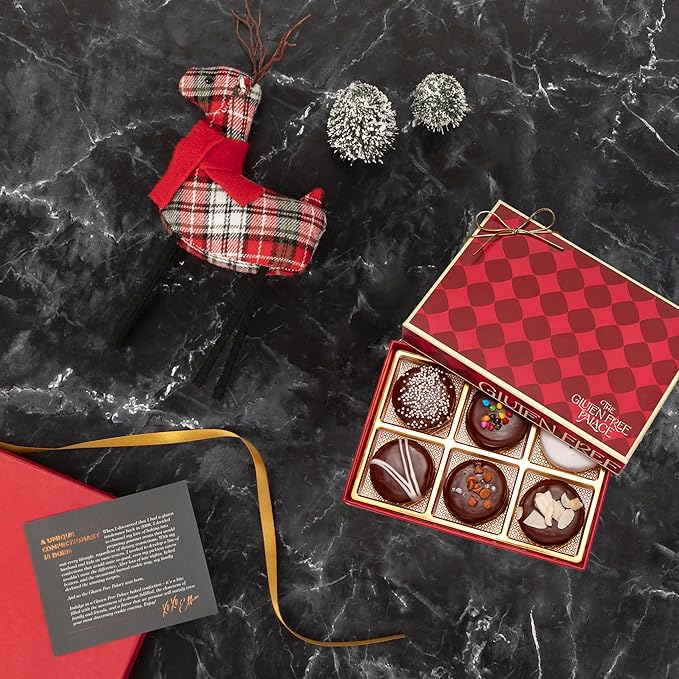 Gluten Free Palace Chocolate Cookies Gift Basket – Vegan Chocolate Cookie Gift – Men, Women, Birthday, Thank you, Care Package (6 Count)