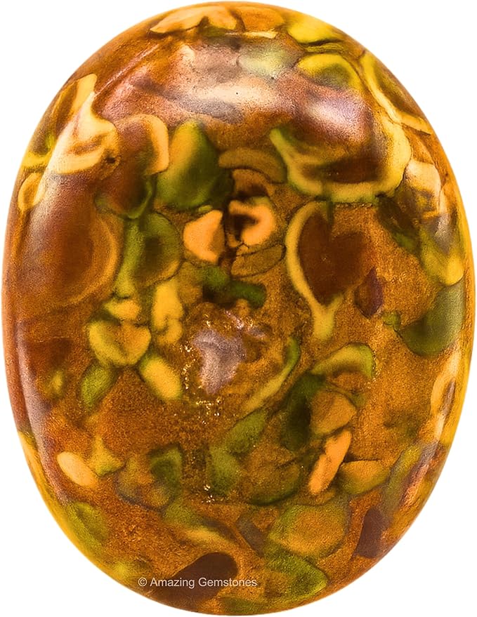Amazing Gemstone Fruit Jasper Palm Stone - Healing Crystal