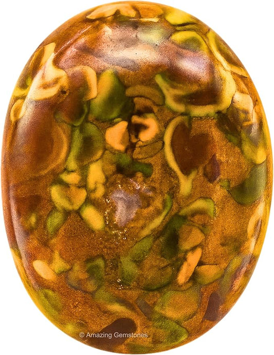 Amazing Gemstone Fruit Jasper Palm Stone - Healing Crystal