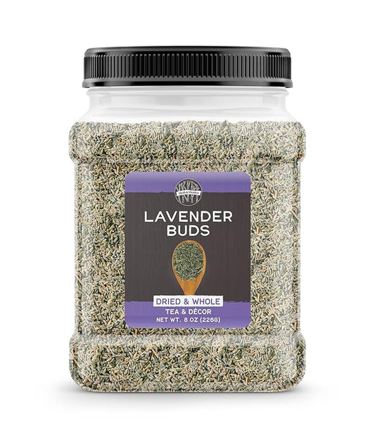 Birch & Meadow 8 oz of Dried Lavender Buds, Tea Additive, Home Décor