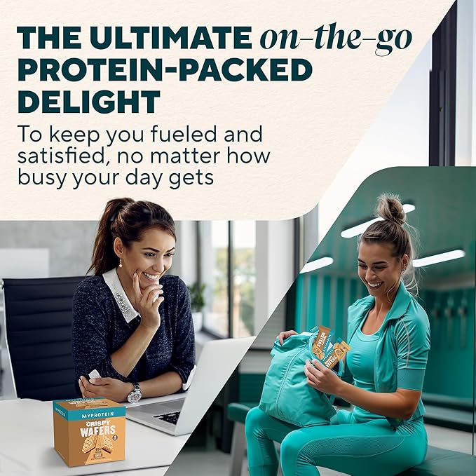 Myprotein Protein Bars, Crispy Protein Wafers, 15g High Protein Snacks, Box of 10 Vanilla Wafers Packs, Milk & Whey Protein Isolate, Light & Crunchy