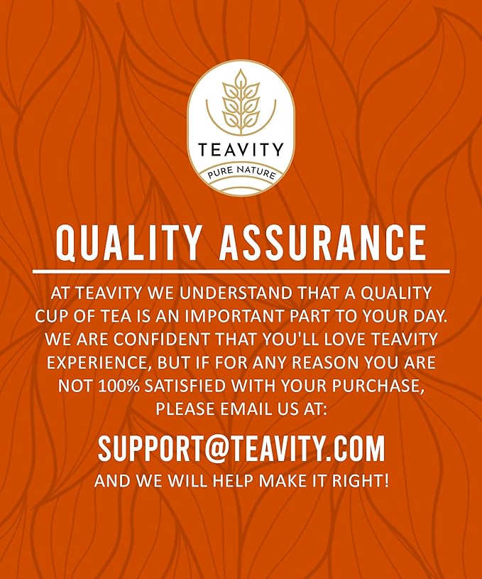 Organic Ginger Tea Pod with Echinacea, Turmeric, and Licorice for Keurig, Decaf by Teavity (36 Tea Pods)