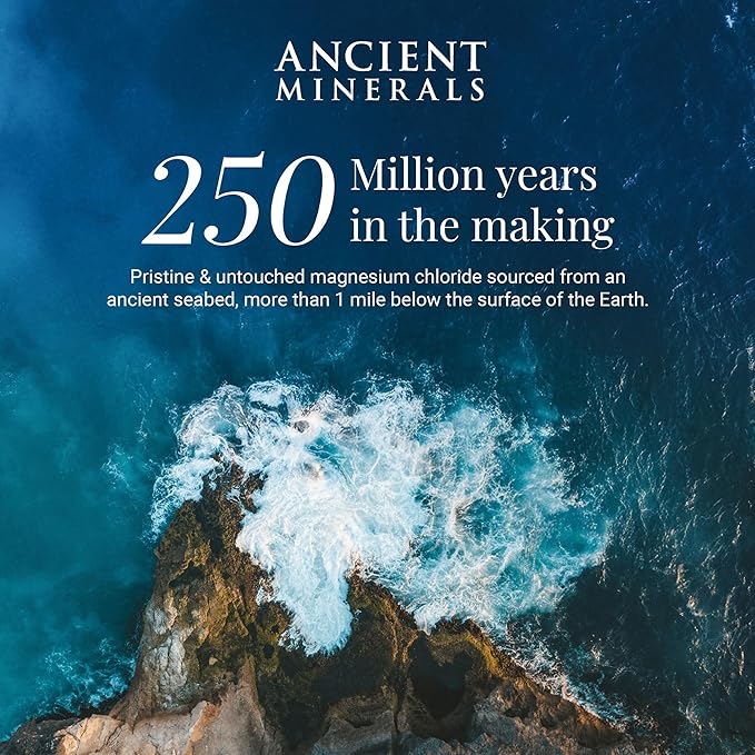 Ancient Minerals Magnesium Oil Ultra with OptiMSM, Refill 33.8 oz. - Pure Genuine Zechstein Magnesium Chloride Supplement with MSM - Best Topical Skin Application for Dermal Absorption