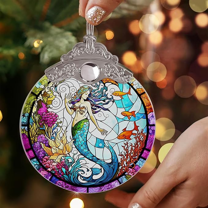 Beautiful Mermaid Ornament - Christmas Keepsake & Stocking Stuffer - Gift for Girls