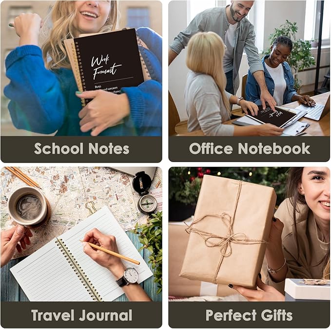 Funny Office Supplies，Funny Office Notebooks for Work, Funny Notebooks Gifts for Coworkers，Work Journals for Men Women, Work Forecast Hardcover Spiral Notebook 5.5x8.3