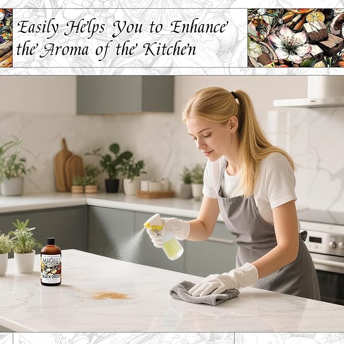 HIQILI Black Dress Fragrance Oil for Home Diffuser, Making Bath Bombs, DIY Air Refresher Spray, Sweet Scented Oil for Perfume - 5.07 Fl Oz