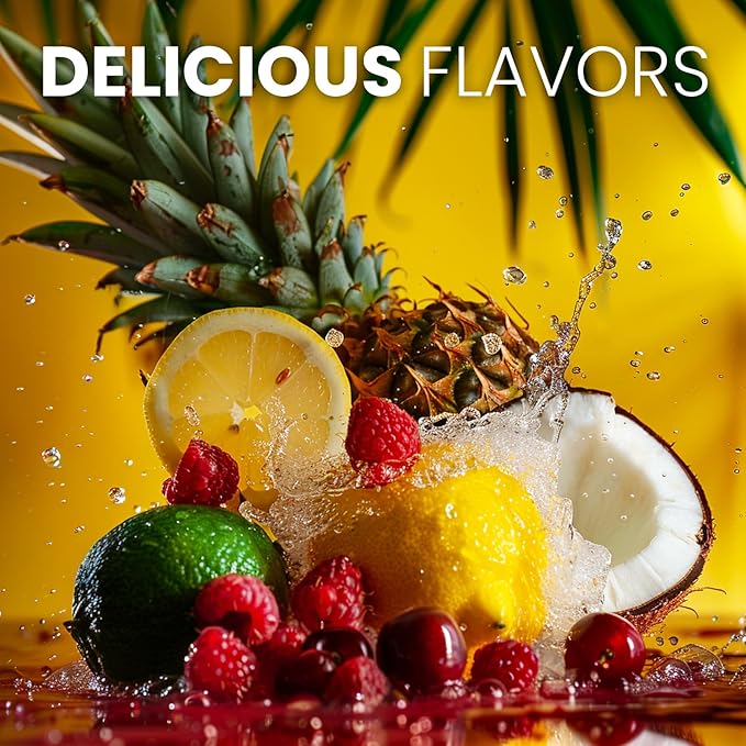 Keto Vitals Tropical Keto Electrolytes Powder No Sugar - Electrolytes with Potassium, Magnesium, Sodium, & Calcium - Sugar Free Electrolyte Powder Packets Drink Mix & Hydration Powder, 30 Servings