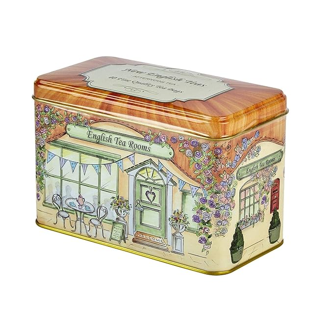 New English Teas Vintage Tea Rooms Tea Tin with 40 English Afternoon Teabags