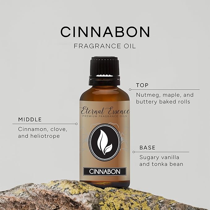 Eternal Essence Oils Cinnabon 30ml Premium Fragrance Oil - for Candle, Soap Making, Aromatherapy, Diffusers, Home Care, & Humidifiers
