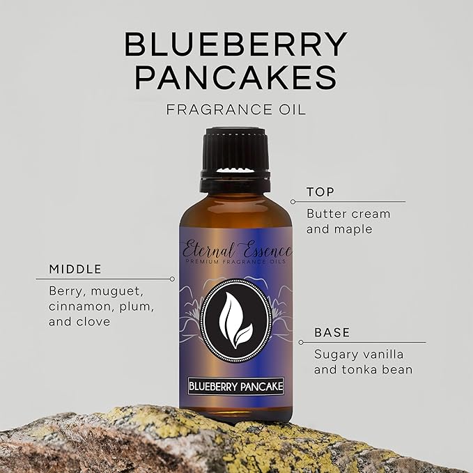 Eternal Essence Oils Blueberry Pancakes 30ml Premium Fragrance Oil - for Candle, Soap Making, Aromatherapy, Diffusers, Home Care, & Humidifiers