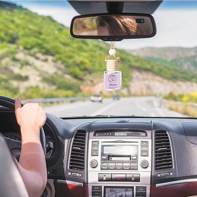 2Pack Ocean Essential Oil Scented Automotive Air Freshener Set, Car Accessories Decoration Hanging Scented Car Diffuser for Men Women