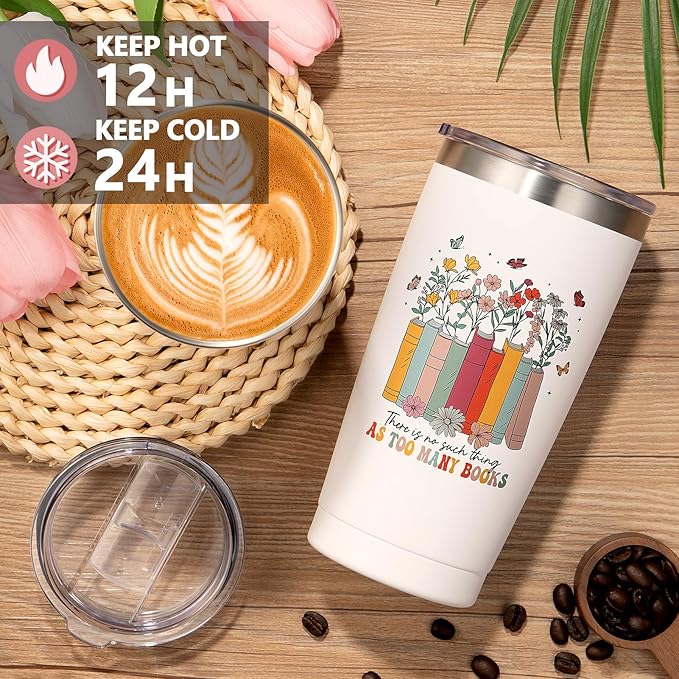 Book Lovers Gifts for Women Bookish Gifts, Reading Gifts for Readers Book Club Gifts Book Themed Gifts, Christmas Birthday Gifts for Book Lovers Women Friends Bookworms Librarian Teacher with Tote Bag