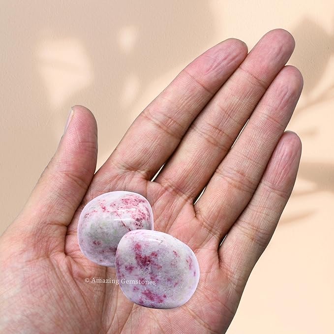 Amazing Gemstone Cinnabarite Crystals and Healing Stones Tumbled - 1 oz Cinnabarite Stone Gem Stones, Natural Healing Stones for Energy Balance, Stress Relief - Premium Polished Gems Rocks