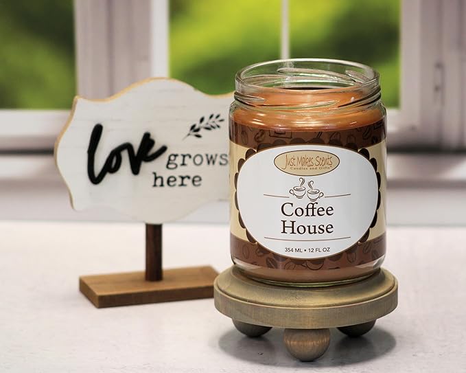 Coffee House Scented Soy Blend Candle | Fresh Coffee Smell | Hand Poured in The USA (12 oz)