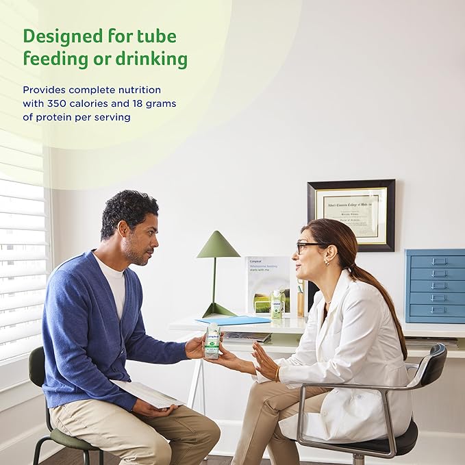 Compleat Standard 1.4 Plant-Based Vanilla Nutrition Shake - 18g Protein, 29 Vitamins & Minerals - Vegan Tube Feeding Formula - 8.45 Fl Oz (Pack of 12)