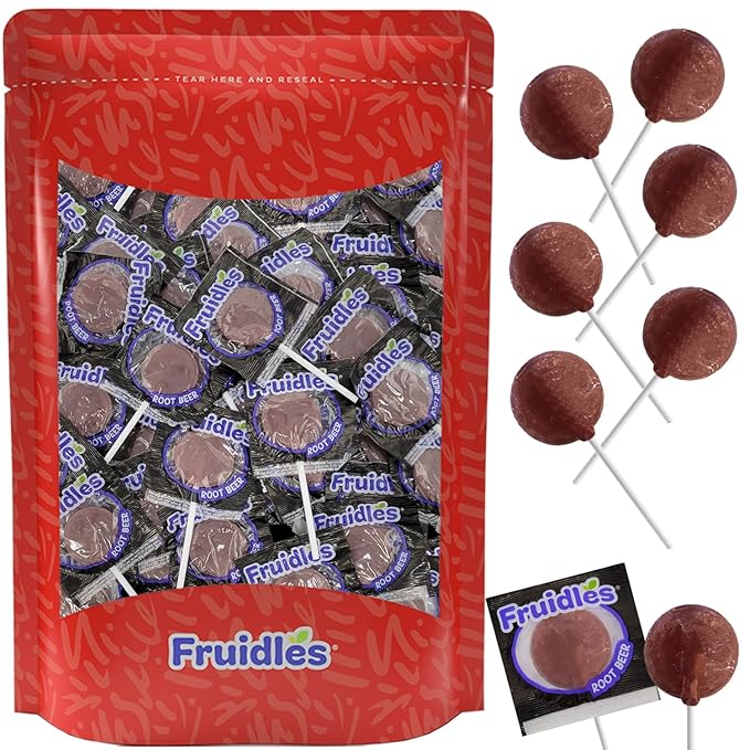 1200 Rootbeer Lollipops Candy Suckers for Kids, Perfect for Gifting, Parties, Events,10 Gram Lollipops (1200-Pack)