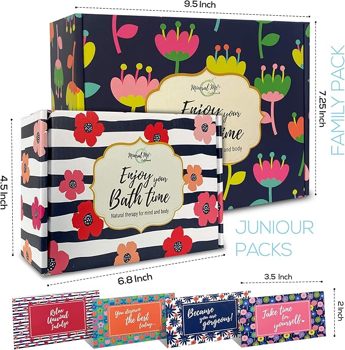 Bath Bombs for Women Gift Set - 24 Natural & Organic Bath Bombs with Essential Oils & Moisturizing Shea Butter, Spa Selfcare Gift, Stocking Stuffers, Christmas Gifts for Her, Women, Kids, Teen Girls