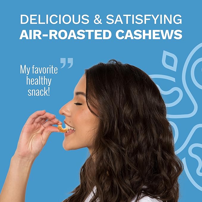 Roasted Sea Salt Cashews by Karma Nuts, Whole, Roasted, Vegan, Gluten Free, Low Net Carb, Natural, No Sugar Added, Keto Friendly, Everyday Nut Snack, 1.5 Ounce (12 Snack Packs)
