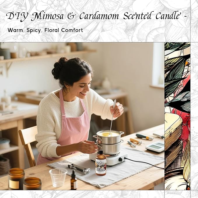 HIQILI Mimosa & Cardamom Fragrance Oil - 5.07 Fl Oz