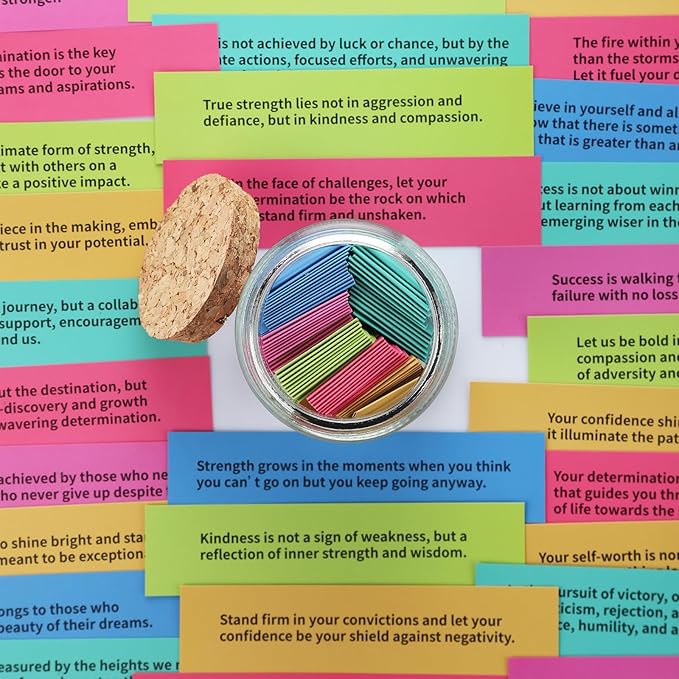 Badass Affirmations Jar Congratulations Graduation Gifts Motivational and Inspirational Gifts for Women Men Boss Unique Funny Christmas Birthday Gift for Sister Coworker Friend