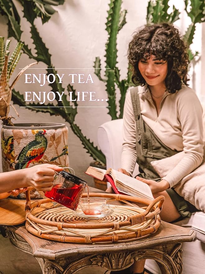 TeeLux Hibiscus Tea Bags, Natural Hibiscus Flowers Herbal Tea, Caffeine Free, Refreshing Tart Flavor, Hot & Iced Tea, 100 Count