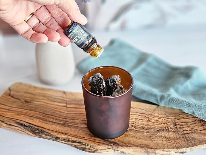 Lava Rock Diffuser and Lavender Essential Oil Set, Volcanic Stone Diffusers for Essential Oils, No Water, Non-Electric, Easy Aromatherapy Gift, Made in USA, Bedtime Self Care Ritual, Home Fragrance