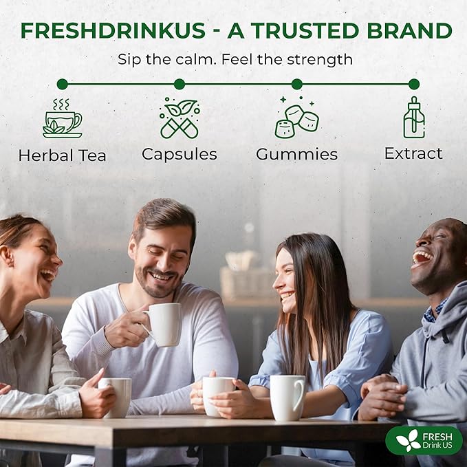 FreshDrinkUS, Oil-Reducing Herbal Tea – 40 Tea Bags | Blend of Winter Melon, Lotus Leaf, Ginger, Hawthorn, Gardenia Fruit, Rose, Cassia Seed & More | Naturally Caffeine-Free | Delicious Hot or Iced