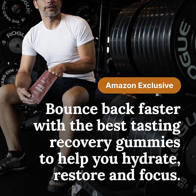 For Wellness Recovery Gummies Variety Pack | Restore, Hydrate & Focus | Gummy Supplements for Post-Workout Recovery, Hydration, Vision & Focus | Vegan, Non-GMO | 3 Pack