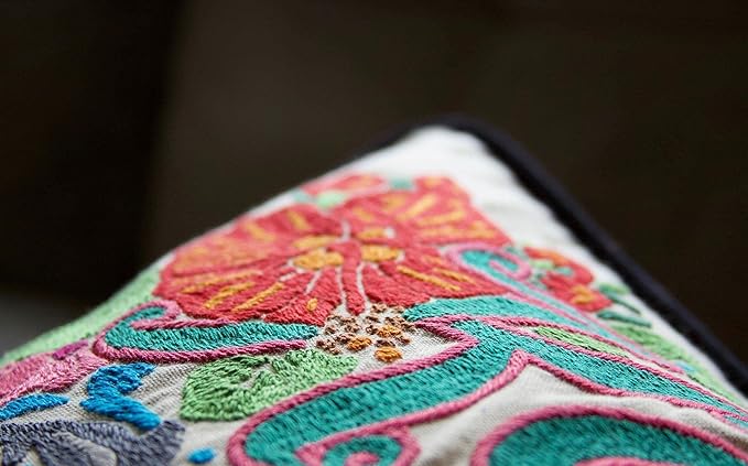 Catstudio Kauai Embroidered Decorative Throw Pillow