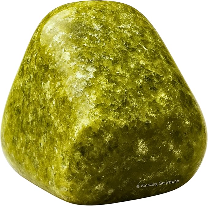 Amazing Gemstone Vesuvianite Crystals and Healing Stones Tumbled - 1 Oz Vesuvianite Stone Gem Stones, Natural Healing Stones for Energy Balance, Stress Relief - Polished Gems Rocks