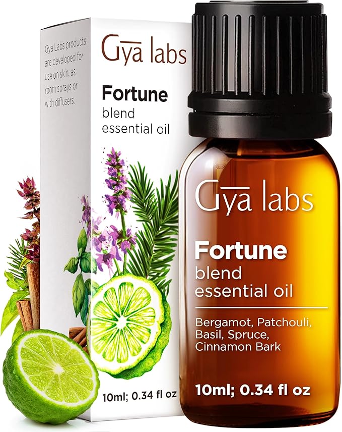 Gya Labs Fortune Essential Oil Blend - Uplifting & Inviting (0.34 Fl Oz)