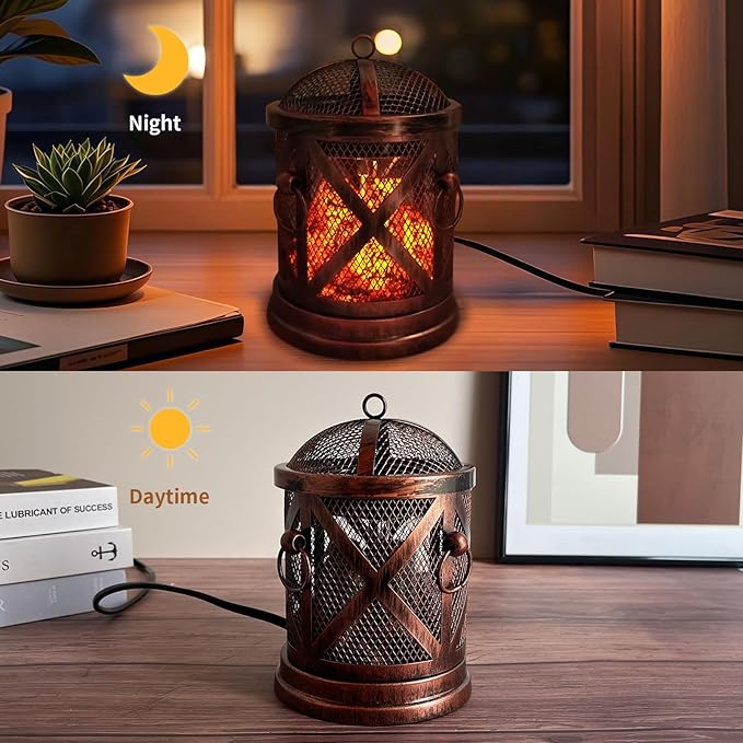LIFFY Wax Melt Candle Warmer - Electric Melter with Lamp & Timer, Fragrance Warmer, Oil Burner, Aromatherapy Essential for Home & Office, Melt Warmer for Scented Wax Gift & Decor (Copper)