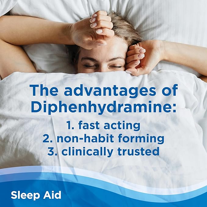 CalmCo Adult Sleep Aid Gummy Bites - Non-Habit Forming Sleep Support with 25mg Diphenhydramine, Easy-to-Chew Nighttime Sleep Aid Gummies, Promotes Better Sleep, and Fall Asleep Faster, 20 Count