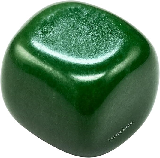 Amazing Gemstone Dark Green Aventurine Crystals and Healing Stones Tumbled - 1 oz Dark Green Aventurine Stone, Healing Stones for Energy Balance, Stress Relief - Premium Polished Gems Rocks