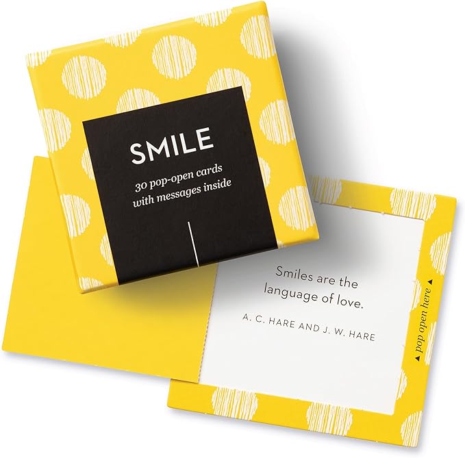 Compendium ThoughtFulls Pop-Open Cards — 4-Pack of Celebrating You, Be Happy, Happy Day, Smile — 120 Pop-Open Cards, Each with a Different Message Inside