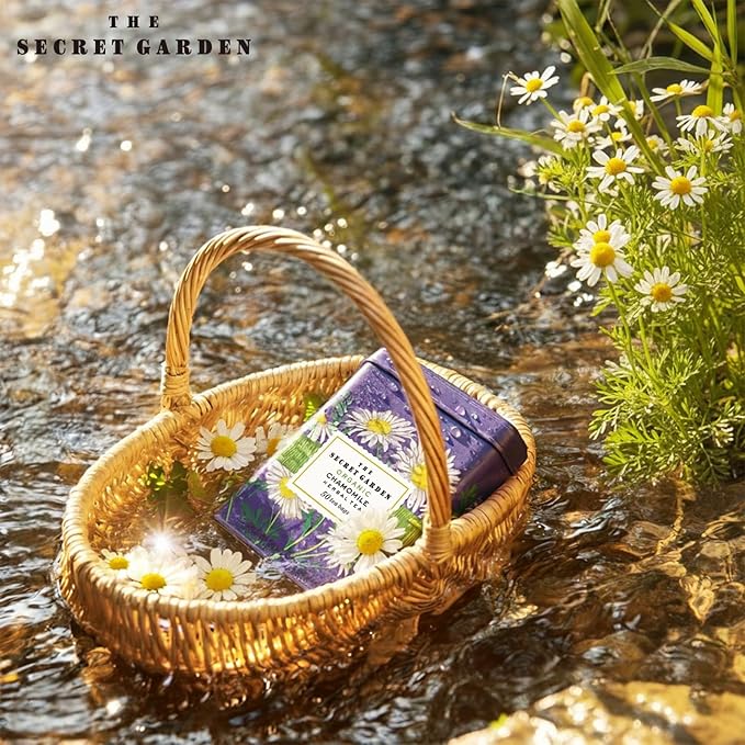 Life Plus Style Gourmet The Secret Garden Organic Chamomile Herbal Tea Bags Calming Caffeine-Free Tea for Sleep & Relaxation Supports Digestion & Stress Relief Non GMO Gluten Free Eco-Friendly
