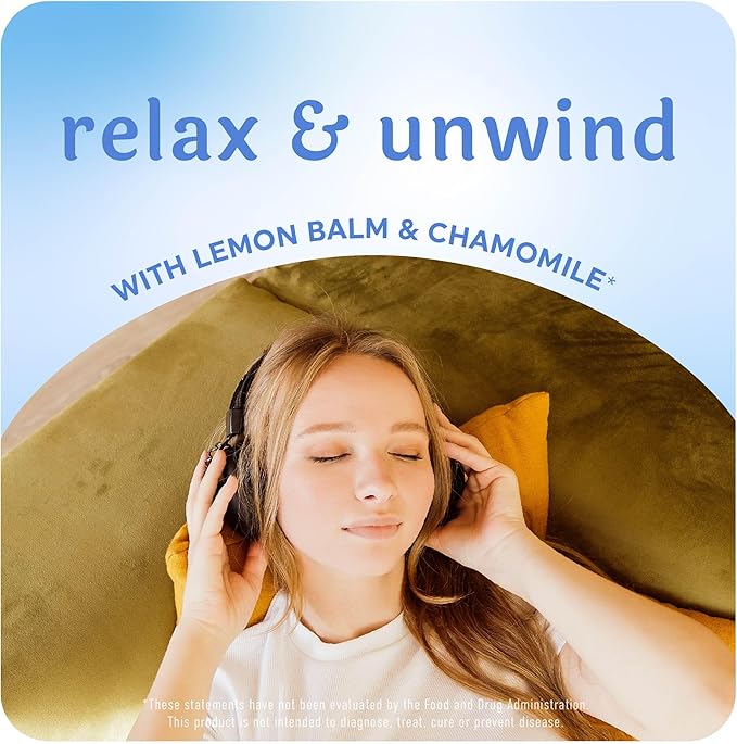 Calming Ashwagandha Gummies for Teens | Stress Relief Supplement with Theanine, GABA, Chamomile & Lemon Balm Calm Sleep Gummies | Natural Raspberry Flavor, Non-GMO, Third-Party Tested | 60 Ct