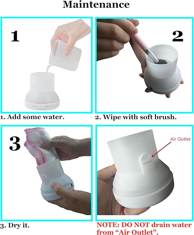 Elevon Essential Oil Diffuser, Aromatherapy Diffuser with Adjustable Mist Mode, 7 Color LED Lights, Waterless Auto Off for Bedroom, Home Office, Travel