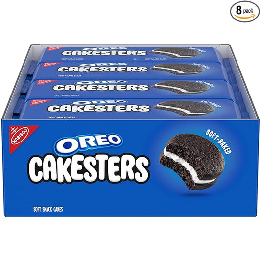 OREO Cakesters Soft Snack Cakes, 8-3.03 oz Snack Packs