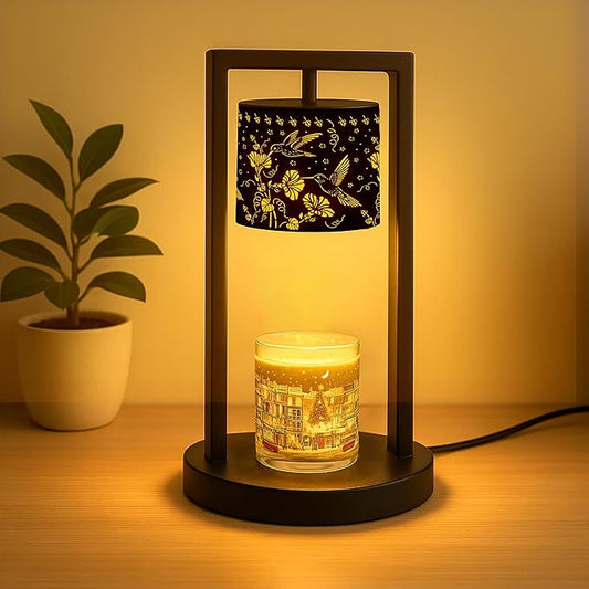 Candle Warmer Lamp with Timer Wax Melt Warmer for Scented Jar Candles Candle Lamp Warmer Gifts for Mom Christmas Gifts, House Warming Gifts New Home Office Dorm Room Fall Decor (Hummingbird)