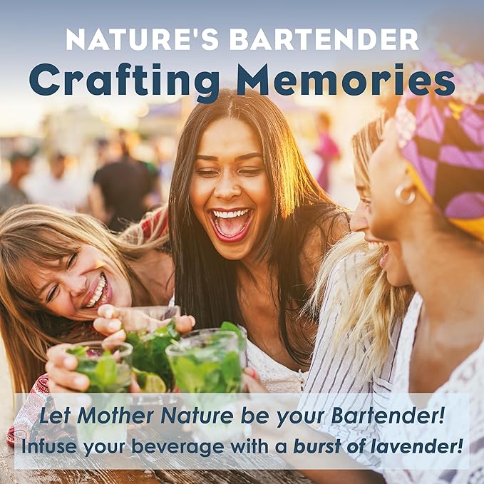 Bluestem Botanicals Organic Lavender Simple Syrup, 8 oz, Cocktail and Mocktail Mixer for Drinks, Non-Alcoholic