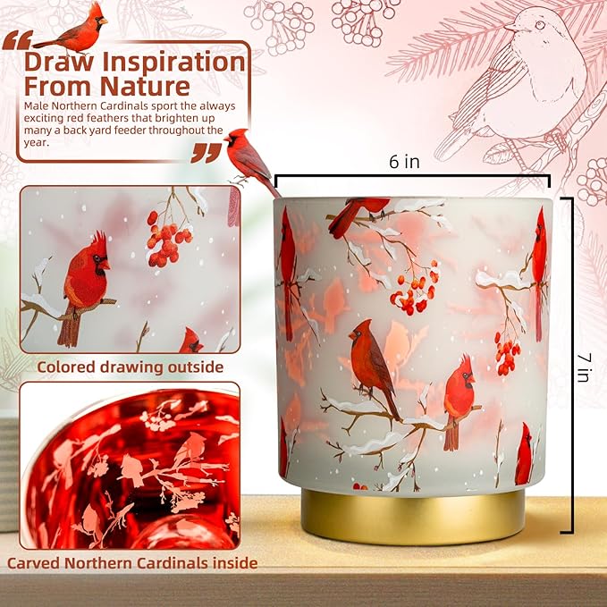 7'' Battery Operated Lamp Timer, Decorative Cordless Table Lamps for Area No Plug, Battery Powered Accent Lamp for Kitchen/Entryway/Corner Shelf/Living room, Nightlight For Bathroom/Bedroom(Red)