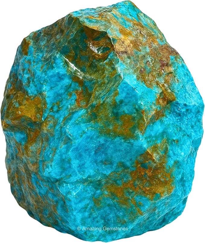 Amazing Gemstone Chrysocolla Shattuckite Raw Crystals and Healing Stones, Natural Rocks for Tumbling - DIY Raw Stones and Crystals, 2 Pieces