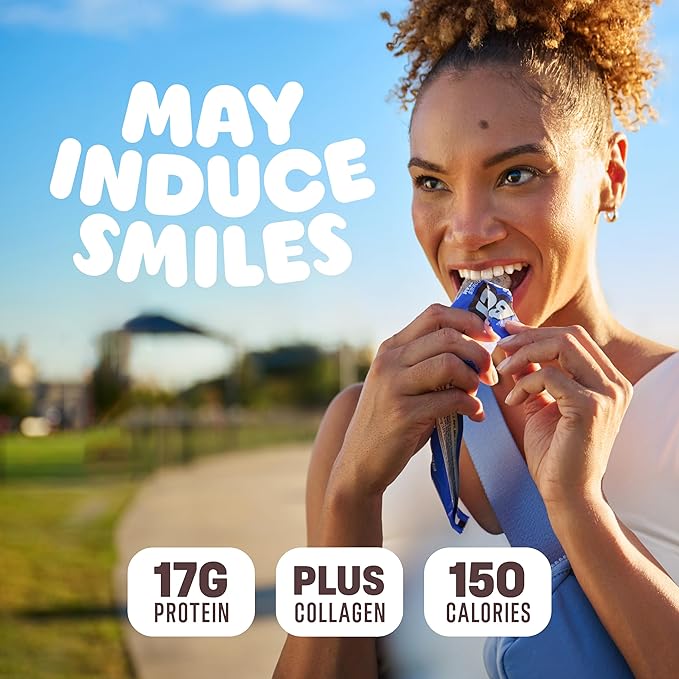 Built Bar, Puff Protein Bars, Cookies 'N Cream Puff, 17g Protein Snacks, On-The-Go Bars, Only 140 Calories, 7g Sugar, Collagen, Not Gluten Free, 12 Count