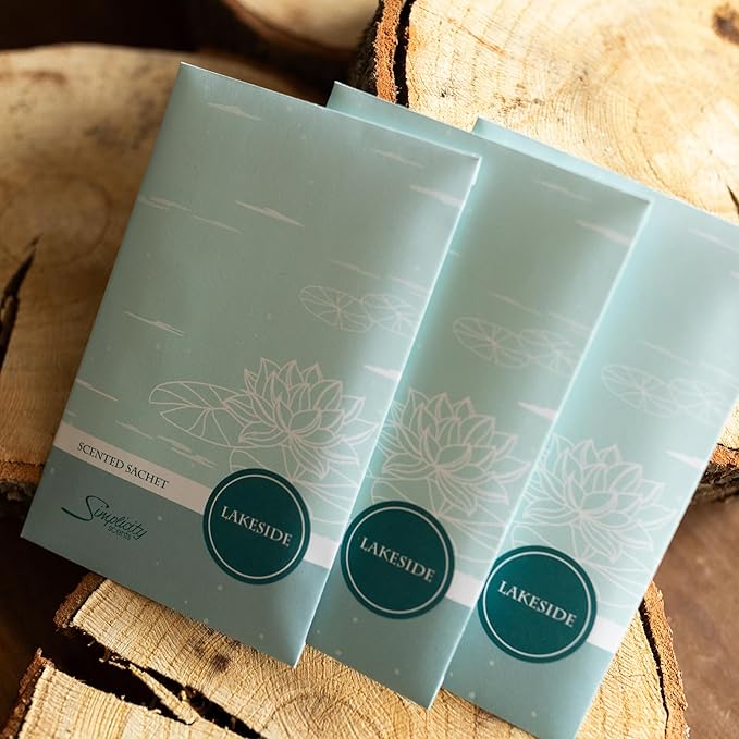 Lakeside Scented Sachets Pack of 6, Spring and Summer - Long-Lasting Scented Bags, Home Fragrance, Air Freshener & Deodorizer for Closet, Room, Drawer, or Cars, Made in USA
