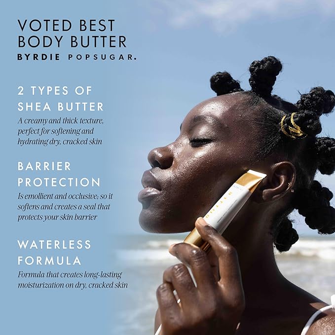 54 Thrones African Beauty Shea Butter, Intensive Dry Skin Support, Moisturizing Body Butter for Women, Moisturizing Body Balm and Cream, Ugandan Vanilla + Ethiopian Honey