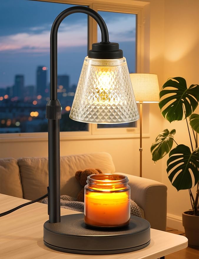 Candle Warmer Lamp with Timer Dimmer, Birthday Gifts for Mom Women Friend Sister, House Warming Gifts, Wax Melt Warmer, Office Apartment Dorm Room Home Decor